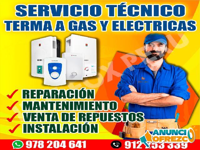 TECNICO DE TERMA A GAS EN CHOSICA 912253339